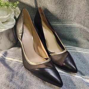 Black and gold Nine west size 9.